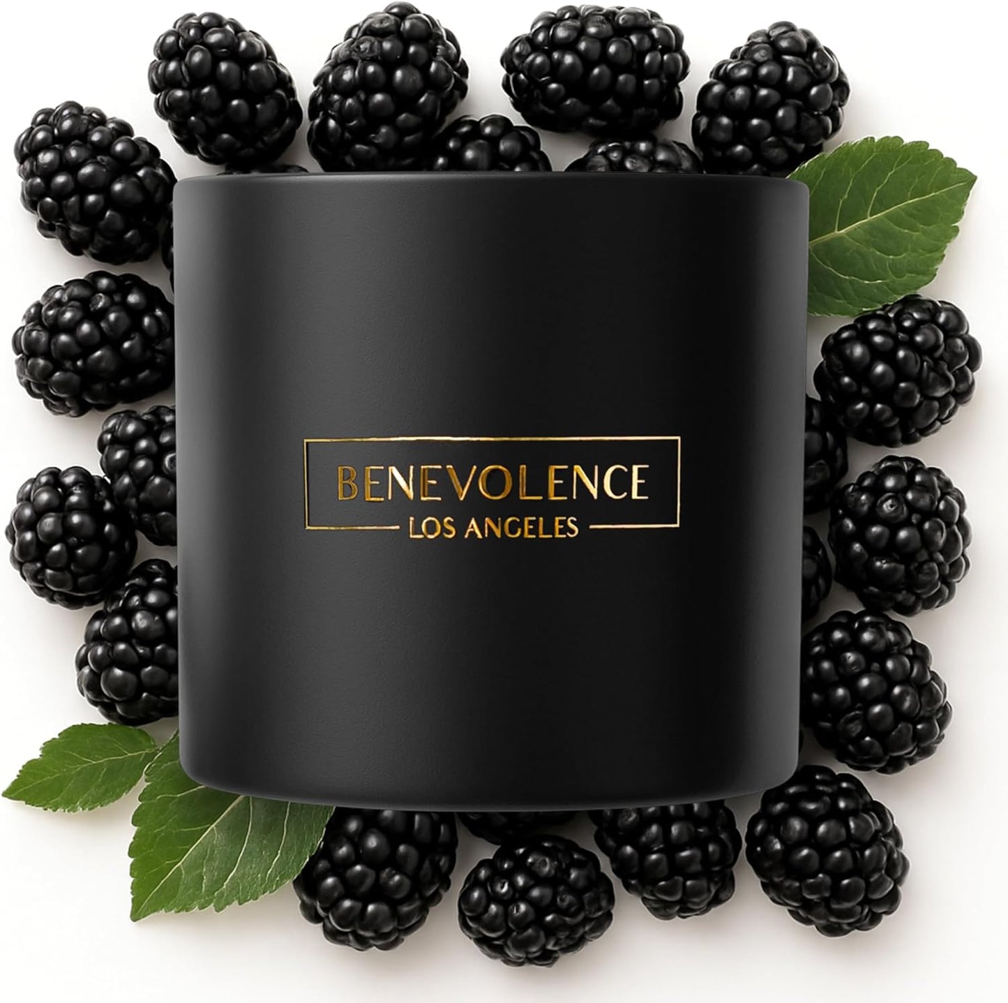 Benevolence LA 3 Wick Candle, Black Berries (Baies) Large Scented Candle | Soy Candles | Gifts for