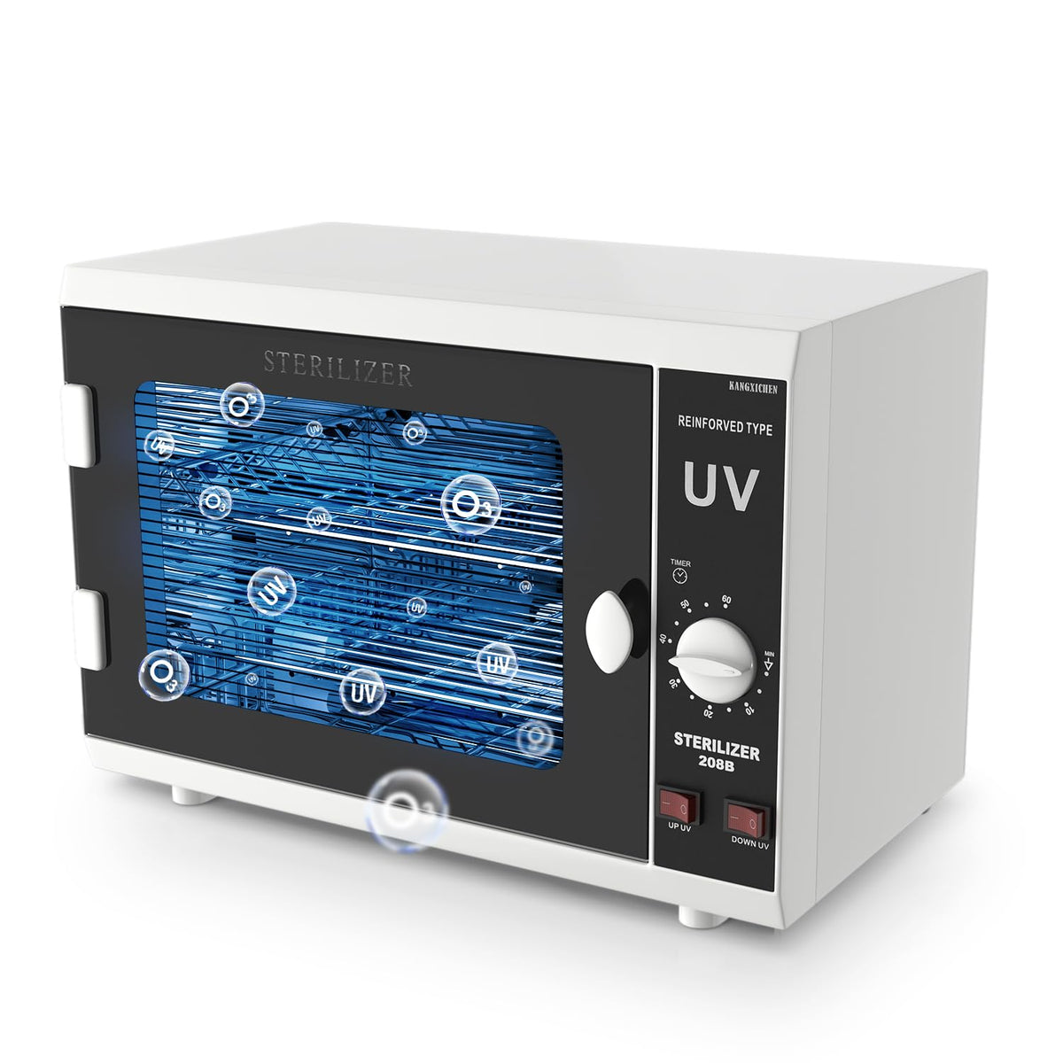 UV Sanitizer Cabinet. Dual Lamp UV Light Sanitizer Box with Timer Setting, Suitable for Cleaning of