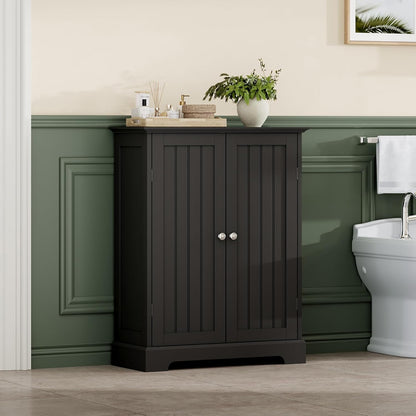 ChooChoo Bathroom Floor Cabinet, Modern Bathroom Storage Cabinet with 2 Doors and Adjustable