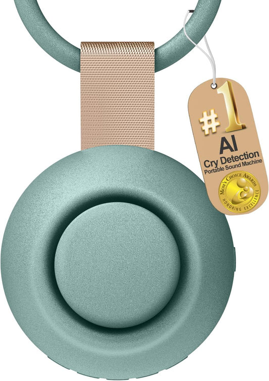 2025 Mom's Choice Awards, Portable Sound Machine for Baby Adult, AI Cry Detection, 18 Soothing