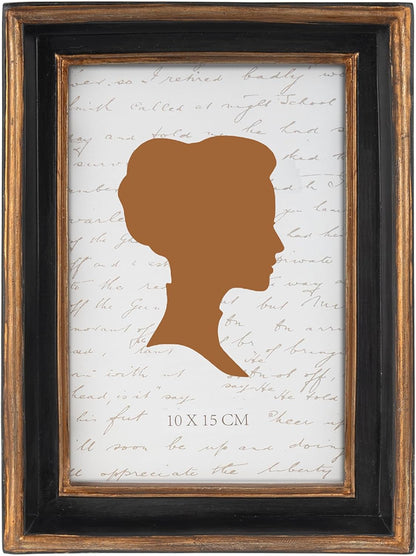 AELS 4x6 Inch Vintage Picture Frame, Elegant Luxury Antique Photo Frames with Glass Front, Photo