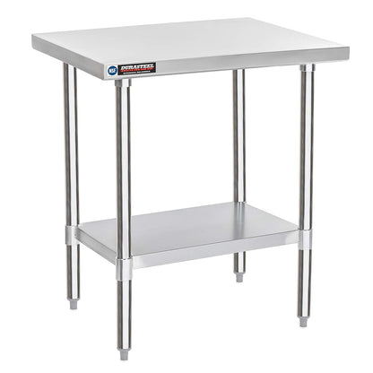 DuraSteel 24x30 Stainless Steel Work Table - NSF Commercial Prep Metal Table - Outdoor Pizza Oven