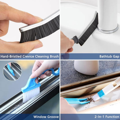 14Pcs Small Crevice Cleaning Brush Set, Groove Gap Cleaning Tool for Cleaning Kitchen,Bathroom