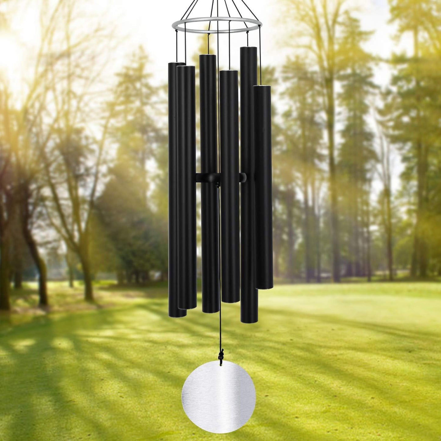 ASTARIN Outdoor Deep Tone,45Inch Sympathy Wind Chimes for Outside with 6 Tubes Tuned Relaxing