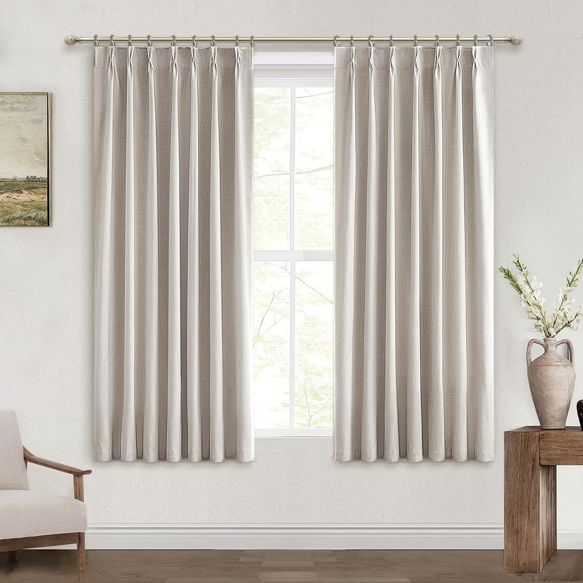 Black Out Curtains 72 Inch Long, Blackout Window Curtain & Drapes 72 Inch Length 2 Panels Set Burg