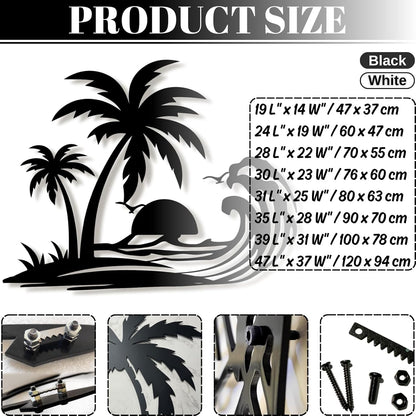 Palm Tree Metal Wall Decor,Palm Tree Metal Wall Art,Metal Palm Tree,Metal Palm Tree Wall