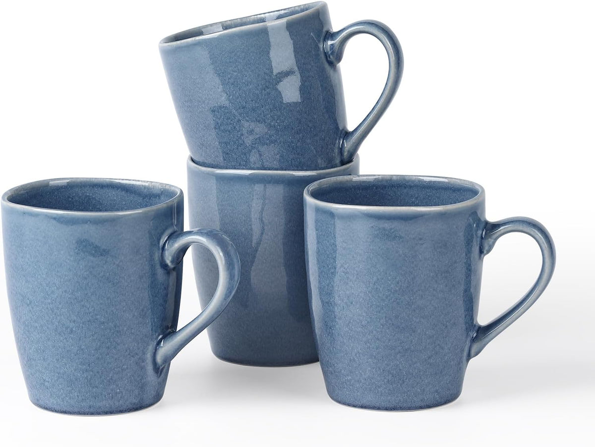famiware Aurora Coffee Mugs, 14oz Mug Set of 4, Stoneware Mug, Cups for Kitchen, Cappuccino, Latte