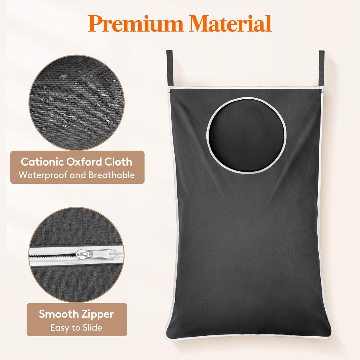 Lifewit 2 Pack Over Door Laundry Hamper, Large Collapsible Hanging Laundry Hamper, Hanging Laundry