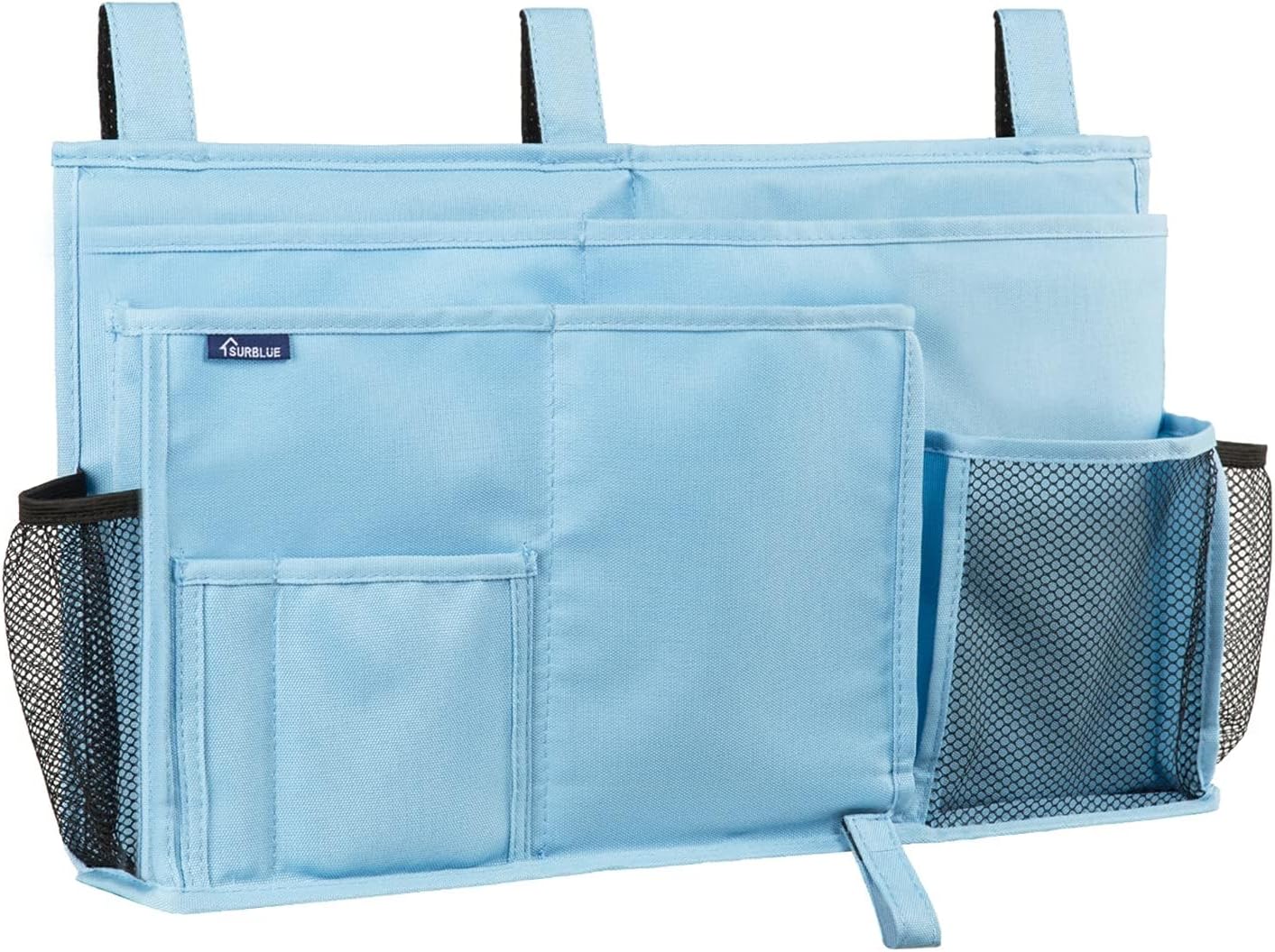Surblue Bedside Caddy Hanging Bed Organizer Storage Bag Pocket for Bunk and Hospital Beds, College