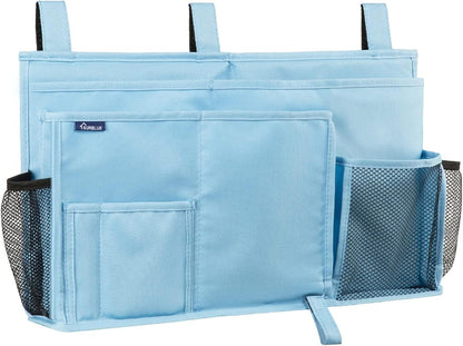 Surblue Bedside Caddy Hanging Bed Organizer Storage Bag Pocket for Bunk and Hospital Beds, College