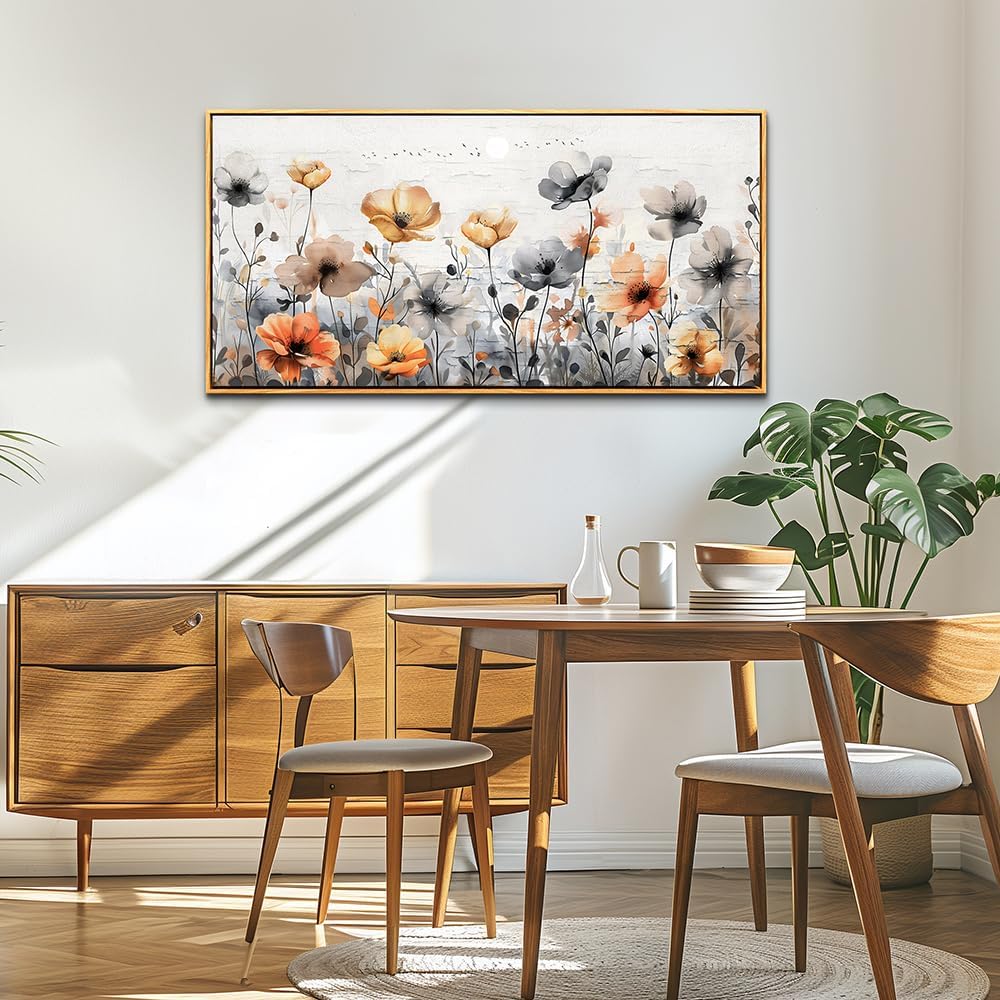 ZUITINGHUA Large Wood Framed Wall Decor For Living Room Canvas Wall Art For Office Modern Wall