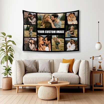 Custom Tapestry For Wall Bedroom Custom Backdrop Personalized Image Text Photo Customized Funny