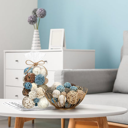 Riceshoot 2 Pack Decorative Balls Potpourri Bowl Filler Decor Natural Vase Bowl Filler Assorted