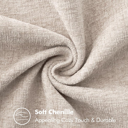 MIULEE Pack of 2 Couch Throw Pillow Covers 20x20 Inch Light Brown Farmhouse Decorative Pillow