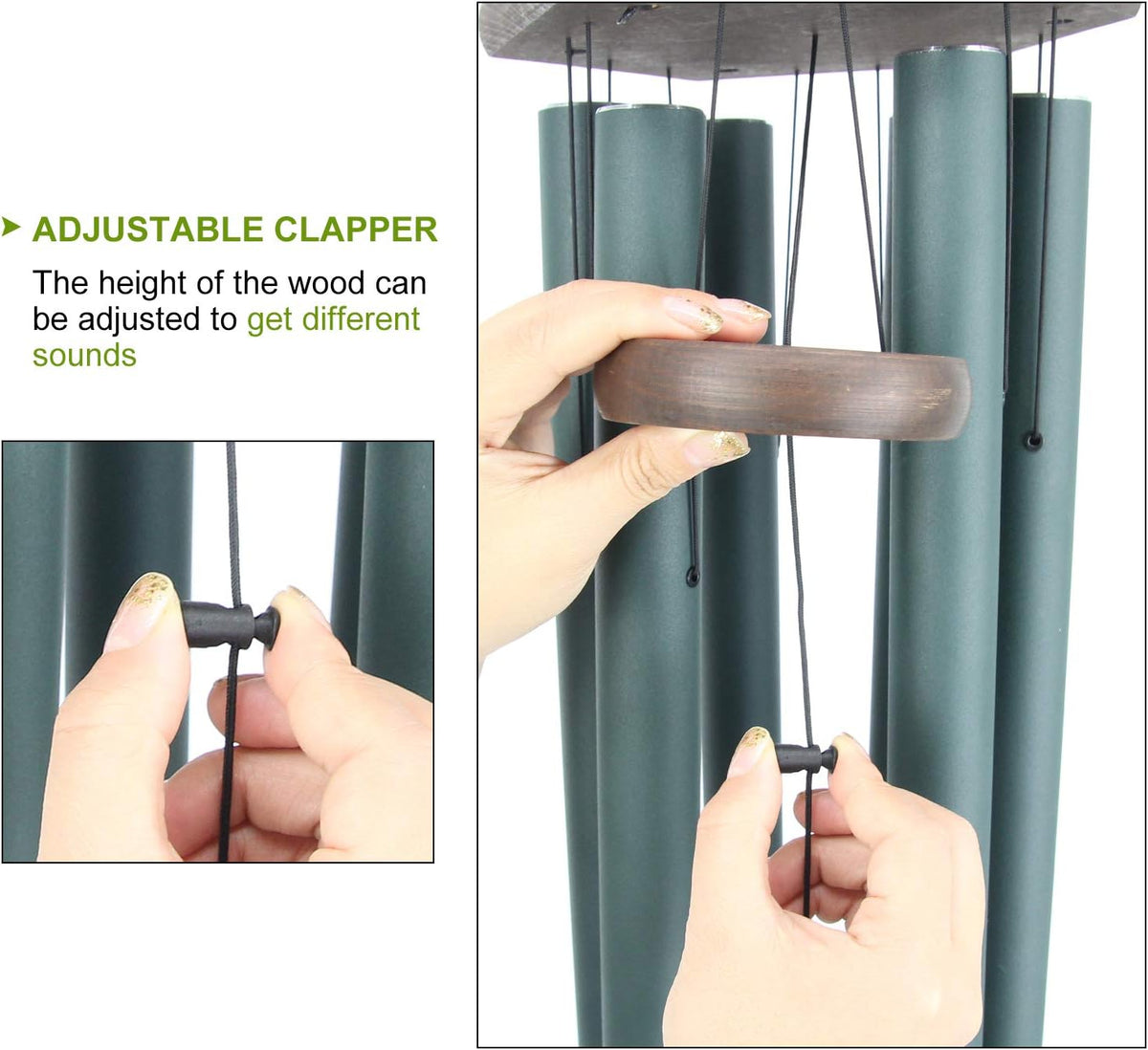 Wind Chimes Outdoor Large Deep Tone,Sympathy Wind Chime Outdoor, Memorial Wind-Chime with 6 Tuned