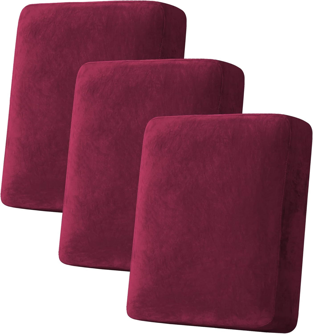 H.VERSAILTEX Velvet Stretch Couch Cushion Cover Plush Cushion Slipcover for Chair Loveseat Sofa