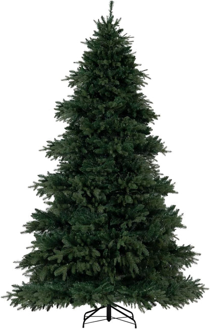 Naomi Home 7.5ft Rustic Christmas Tree with Lights, Realistic Classic Prelit with 3661 Branch Tips