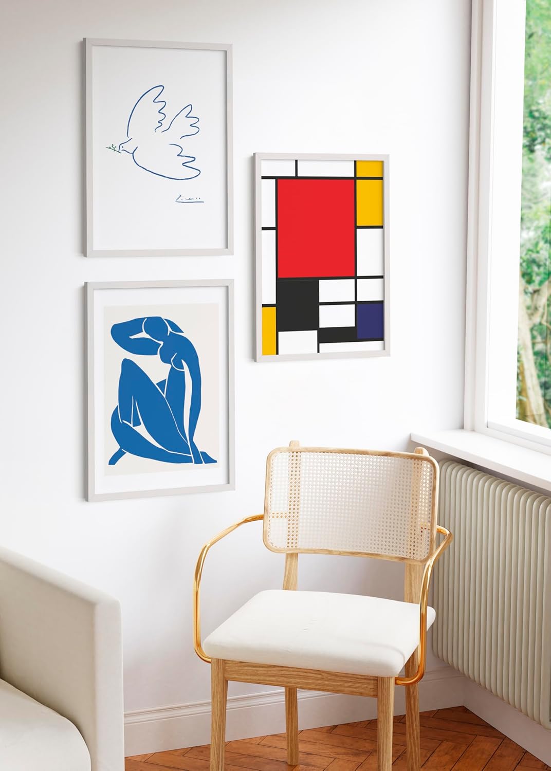 HAUS AND HUES 20x30 White Metal Picture Frames - Features Premium Aluminum, Vertical & Horizontal
