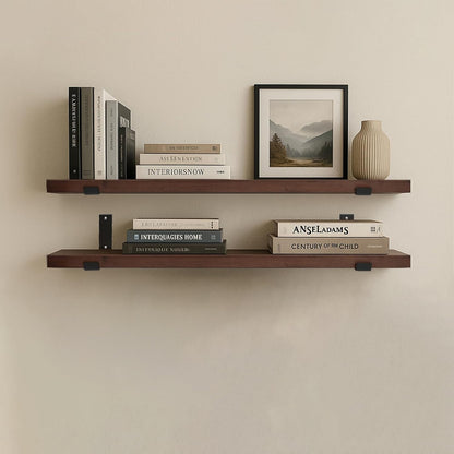 CONSDAN Floating Shelves for Wall Mounted Book Shelf Hanging Shelves Floating Bookshelf for