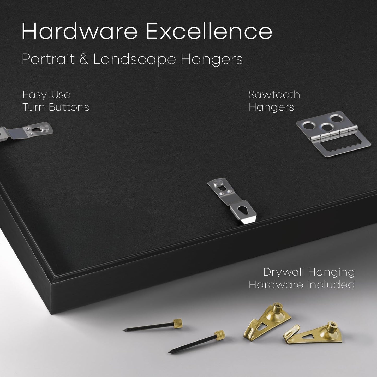 Homeforia Black Diploma Frame 8.5 x 11, High End Metal 8.5x11 Certificate Frames, 11x8.5 inch