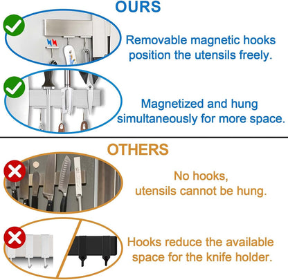 14 Inch Magnetic Knife Holder for Refrigerator - Knife Magnetic Strip for Fridge with Magnetic