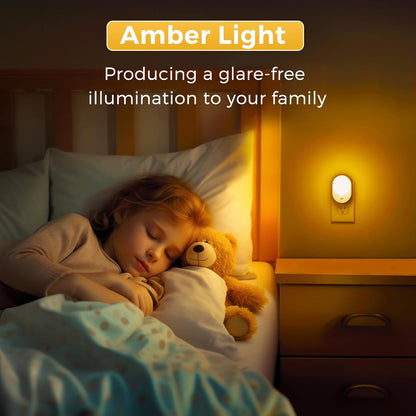 L LOHAS LED Motion Sensor Night Light,[2-PACK] Night Lights Plug into Wall,Motion Sensor and Dusk