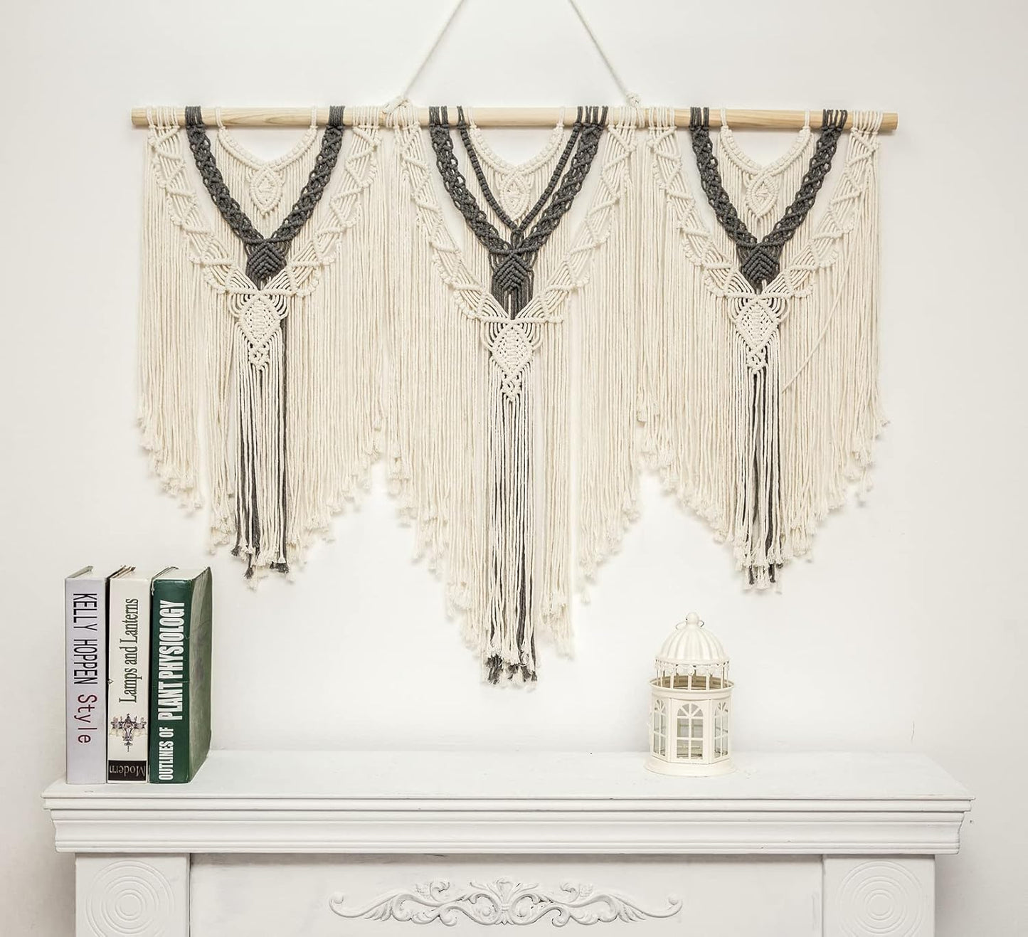 guzhiou large macrame wall hanging - Boho Tapestry Macrame Wall Decor Art- Chic Bohemian Handmade
