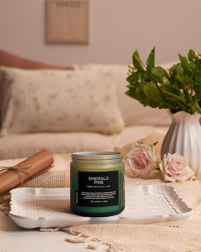 M&SENSE Pine Scented Candles Natural Soy Wax Clean Non Toxic 11.6oz 70 Hours Large Long Lasting