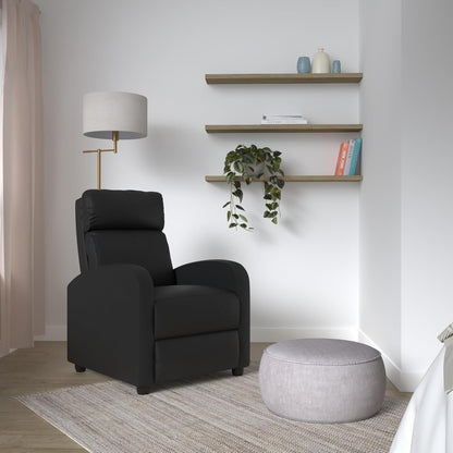 BestMassage | Recliner Chair | with 2 Point Massage Function | Black | with Lumbar Support