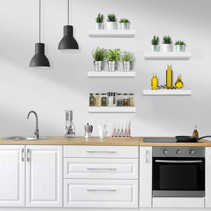Sorbus Floating Shelves for Wall, Bathroom Shelves Wall Mounted for Kitchen, Bedroom, Living Room