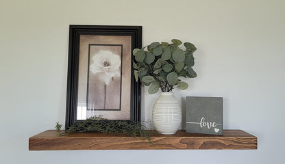 joelsantiques 24 Inch Wooden Floating Shelves for Wall - 24x8x2 in - Made of Natural Wood - Heavy