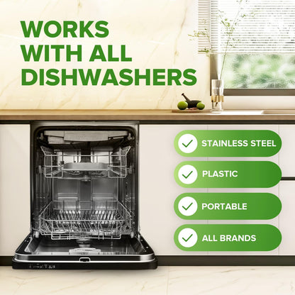Dishwasher Cleaner + Washing Machine Cleaner Bundle - Heavy Duty Appliance Deep Cleaning, Descaling