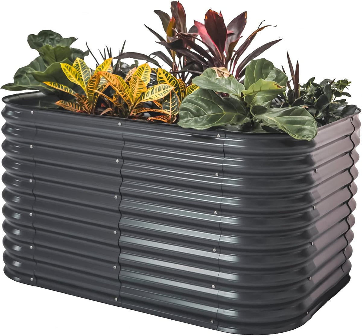 Vego garden 32" Extra Tall Raised Garden Bed Kits, 6 in 1 Modular Raised Planter Box for Vegetables