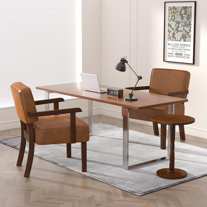 Accent Chair, PU Leather Living Room Chairs Oversize with Soft Seat and Armrests for Living Room