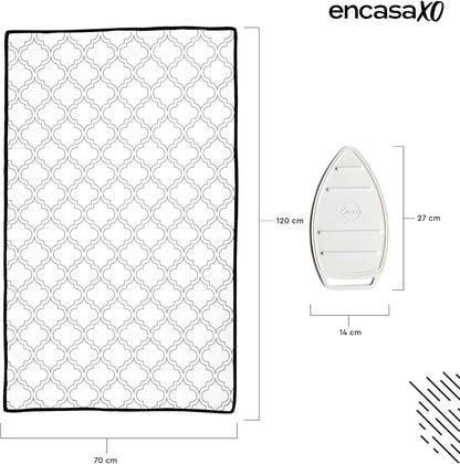 Encasa Homes Ironing Mat/Pad (Large 48"x28") with 3mm Padding & Silicone Iron Rest for Steam