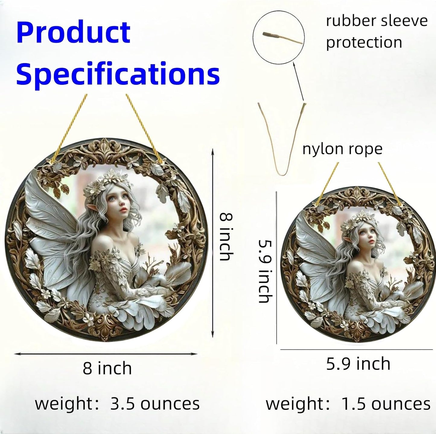 Flower Fairy Garden Decorations Angel Wing Christmas Halloween Deco Statue Art Elf Sculpture