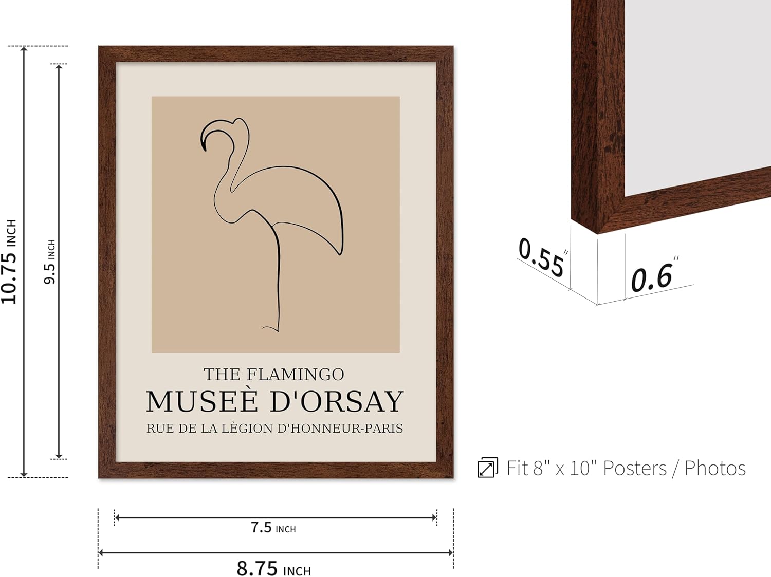 Poster Master Vintage Poster - Retro Minimalist Print - Gift for Artist, Housewarming - Flamingo