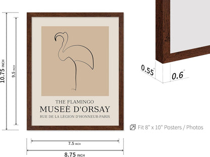 Poster Master Vintage Poster - Retro Minimalist Print - Gift for Artist, Housewarming - Flamingo