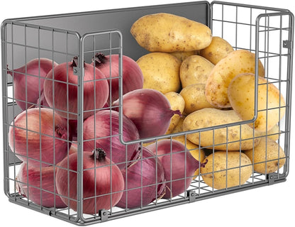 Magnetic Shelf for Fridge, Fruit Potato & Onion Storage Bins, Pantry Organizers & Storage, Large