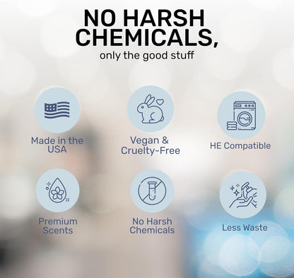 FREY Concentrated Natural Laundry Detergent - 50 Concentrated Loads of Long Lasting High Efficiency