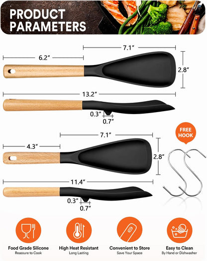 Multifunction Spatula Spoon for Nonstick Cookwares, Great for Cooking and Serving, Sturdy BPA-Free