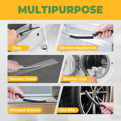 Cleaning Brush, 5 Pcs Hard Bristle Crevice Cleaning Brush, Grout Brush, Scrub Brush for Tile Grout