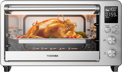 TOSHIBA ChefFry Air Fryer Toaster Oven Combo, 26.4 QT Large Capacity, 12-in-1 Countertop Toaster