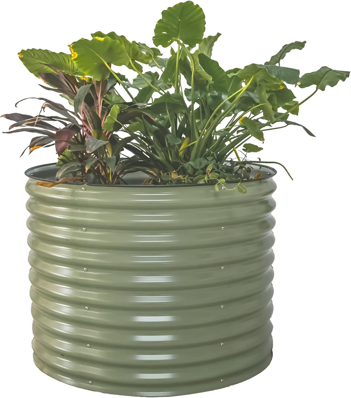 Vego garden 32" Tall 42" Round Raised Garden Bed Raised Bed Planter Box for Vegetables Flowers