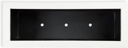 PolyStone Milan Tall Modern Outdoor/Indoor Rectangular Trough Planter, 46" L X 17" W X 19" H