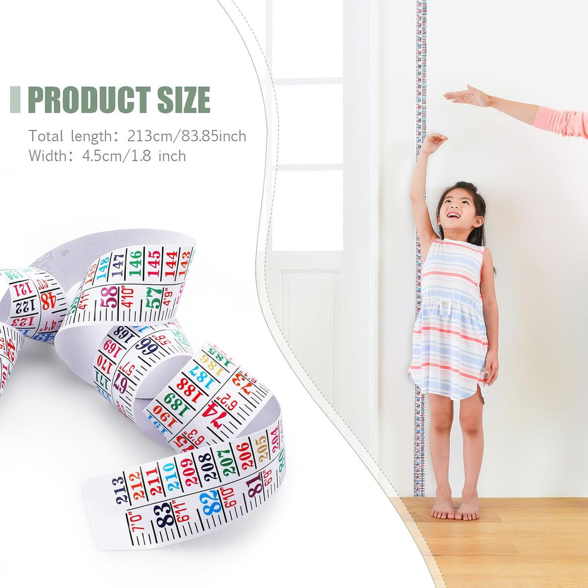 Tatuo Growth Chart Wall Labels Height Indicator Tape Ruler Growth Chart Decor Height Indicator