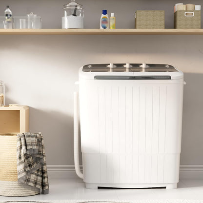 Pataku Portable Washing Machine, 17.6 Lbs Compact Mini Washer and Dryer Combo,Twin Tub Laundry