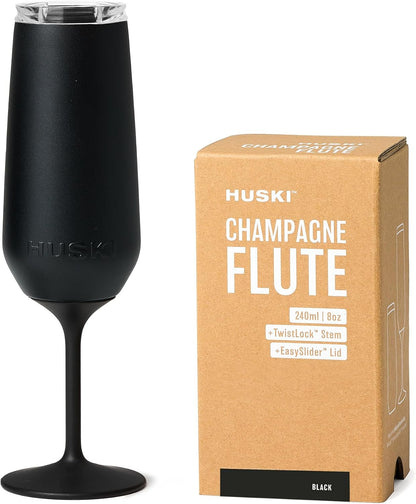 Huski Champagne Flute | NEW | Award-winning Design with Detachable Stem | Premium Stainless Steel
