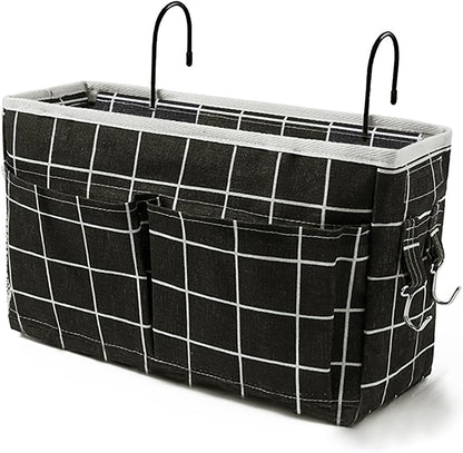 Bedside Caddy Bedside Hanging Storage Basket Multi-Function Organizer Caddy for Bunk and Hospital