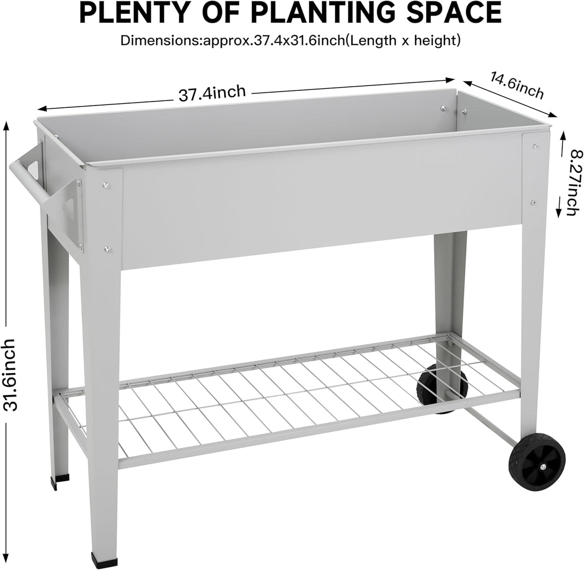𝐑𝐚𝐢𝐬𝐞𝐝 𝐆𝐚𝐫𝐝𝐞𝐧 𝐁𝐞𝐝 𝐎𝐮𝐭𝐝𝐨𝐨𝐫 Elevate Herb Garden Planter Box Outdoor Raised